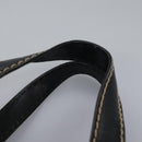 CHANEL Wild Stitch Hand Bag Leather Black CC Auth 54178-8