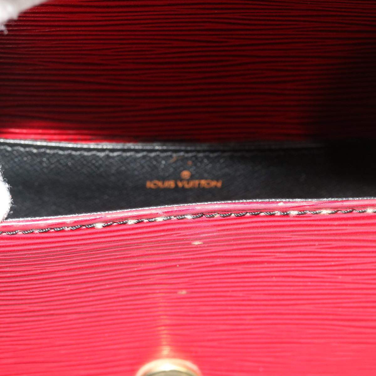 LOUIS VUITTON Epi Saint Cloud PM Shoulder Bag Red M52217 LV Auth 54239