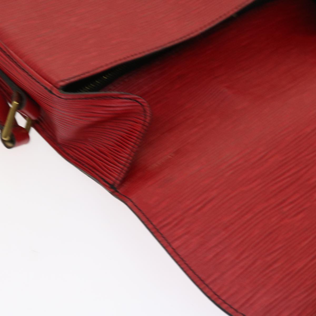 LOUIS VUITTON Epi Saint Cloud GM Shoulder Bag Red M52197 LV Auth 54240