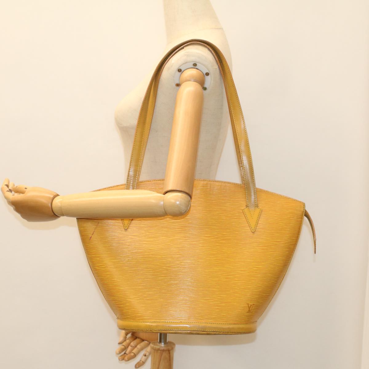 LOUIS VUITTON Epi Saint Jacques Shopping Shoulder Bag Yellow M52269 Auth 54252