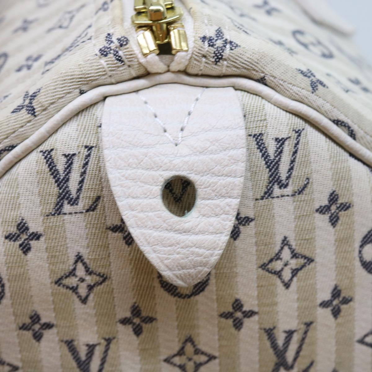 LOUIS VUITTON Monogram Mini Lin Croisette Speedy 30 Hand Bag M95500 Auth 54255A