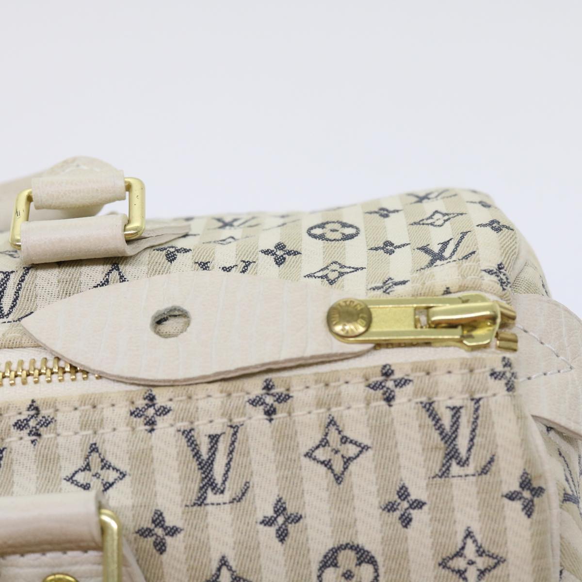 LOUIS VUITTON Monogram Mini Lin Croisette Speedy 30 Hand Bag M95500 Auth 54255A