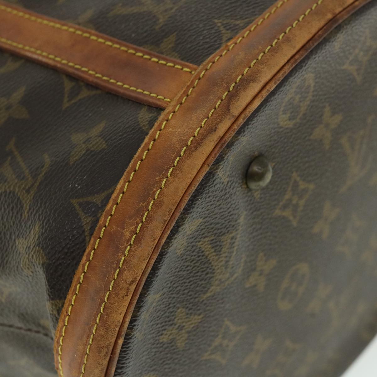 LOUIS VUITTON Monogram Bucket GM Shoulder Bag Vintage M42236 LV Auth 54283