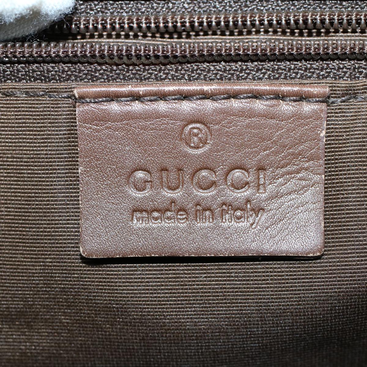 GUCCI GG Canvas Shoulder Bag Beige 130736 Auth 54324