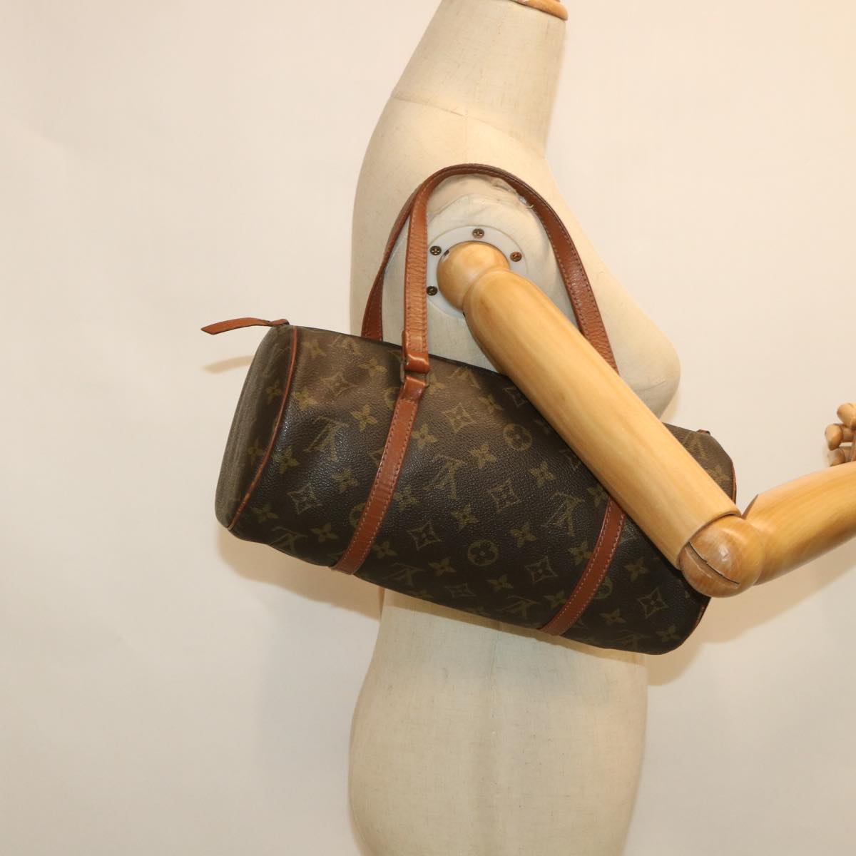 LOUIS VUITTON Monogram Papillon 30 Hand Bag M51385 LV Auth 54359