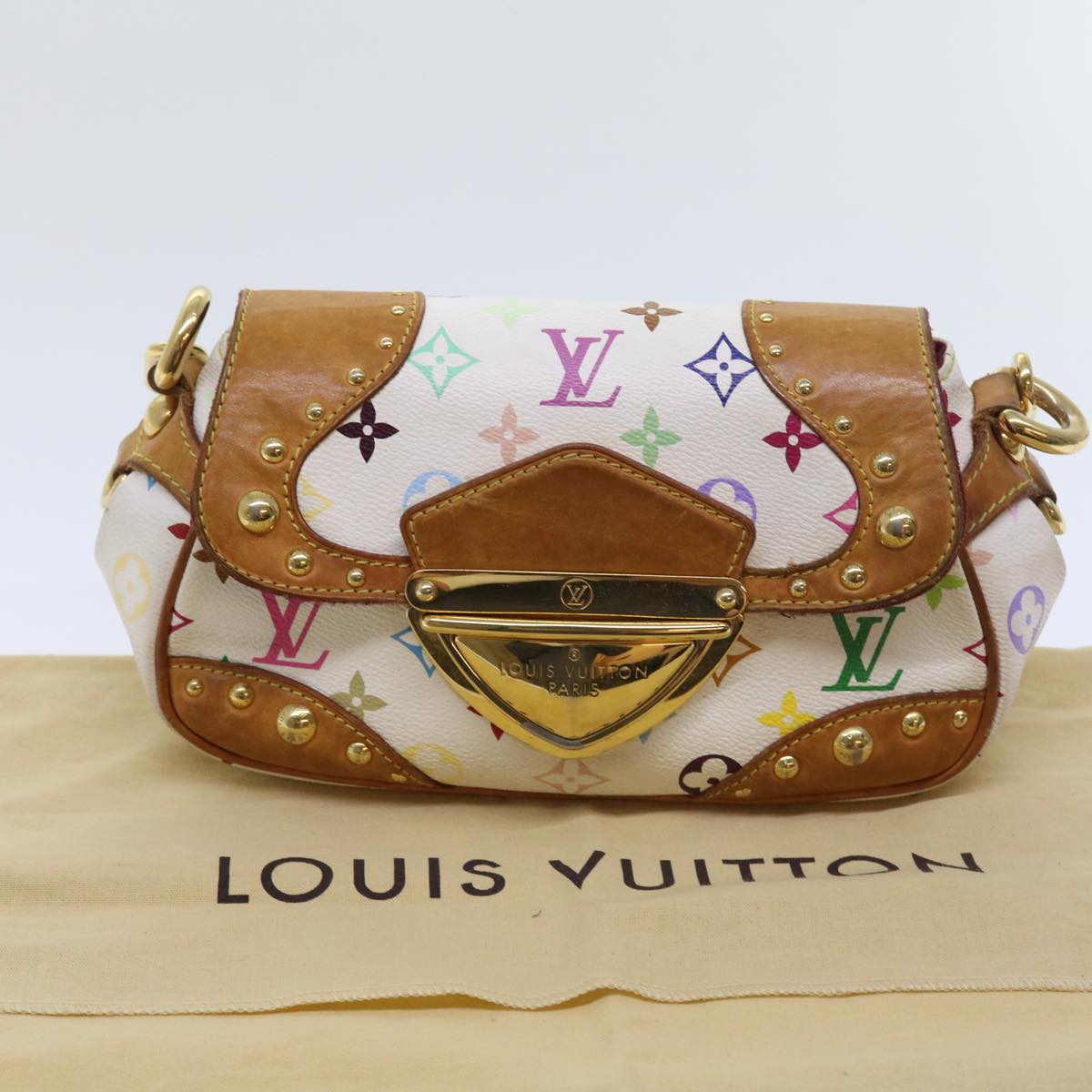 LOUIS VUITTON Monogram Multicolor Marilyn Shoulder Bag M40127 LV Auth 54367