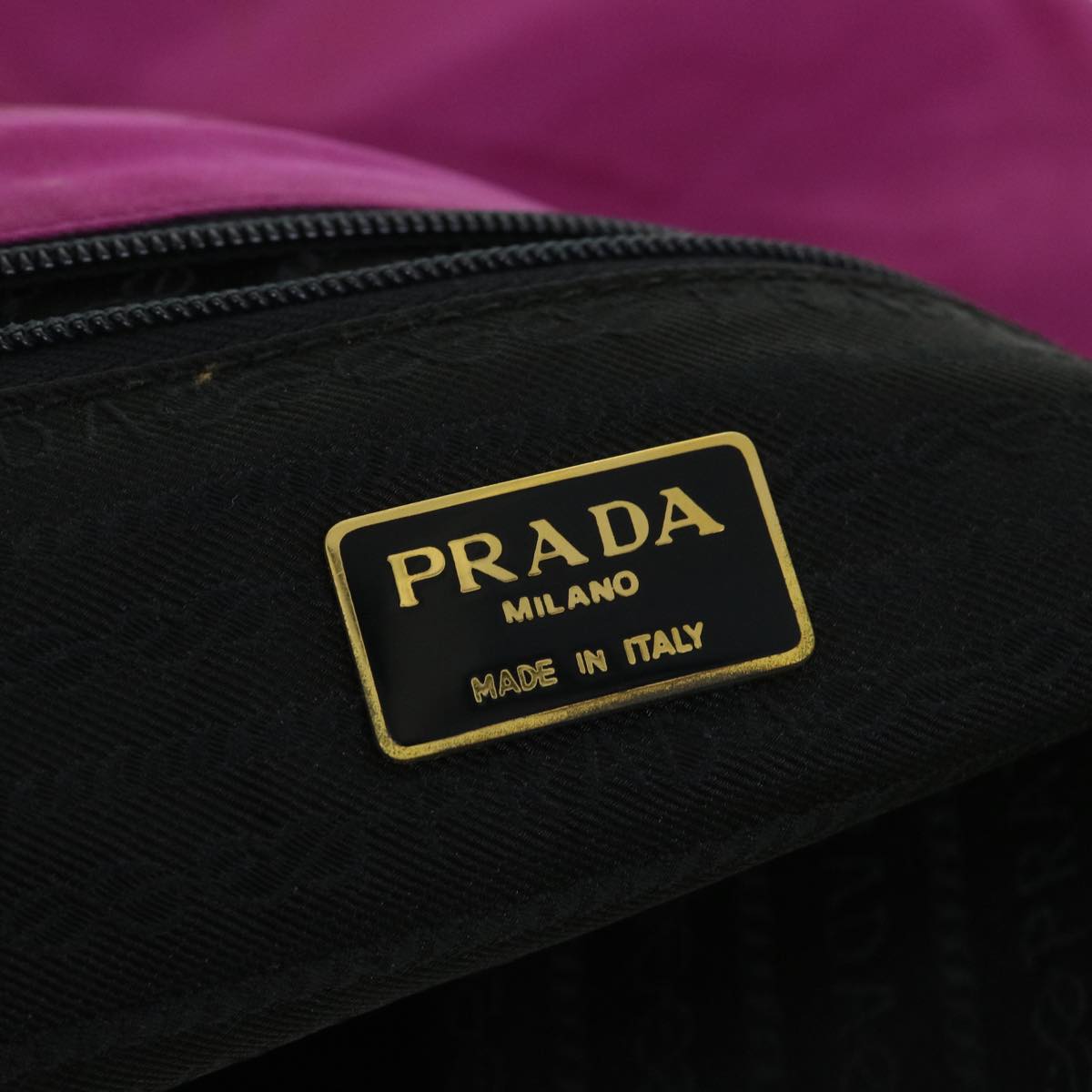 PRADA Hand Bag Nylon Pink Auth 54383