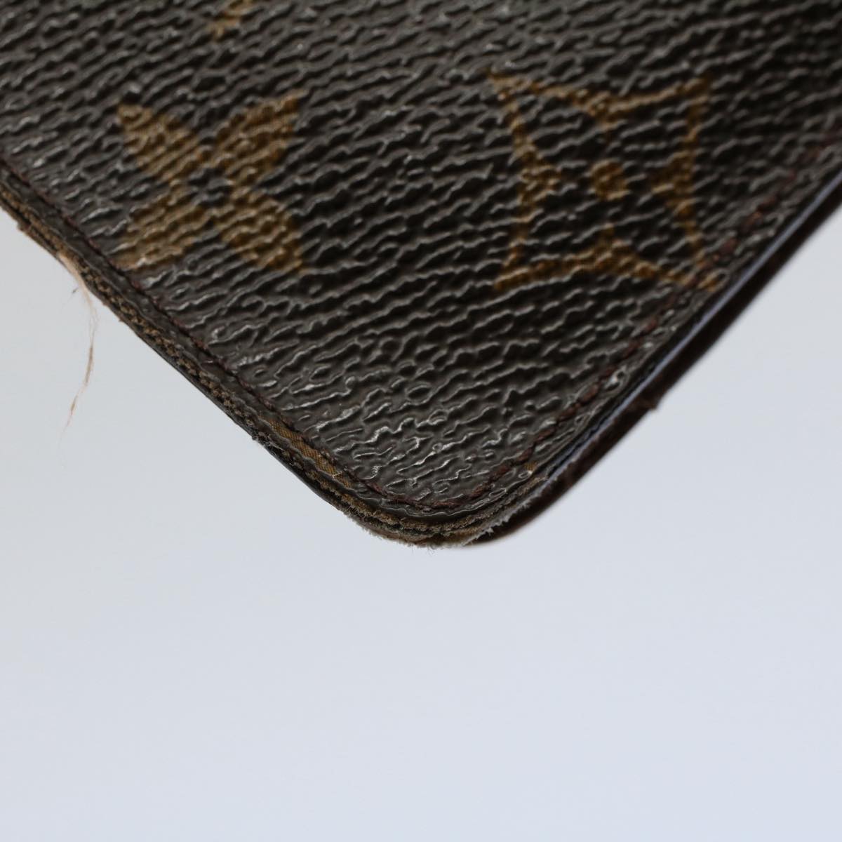 LOUIS VUITTON Monogram Agenda MM Day Planner Cover R20105 LV Auth 54410