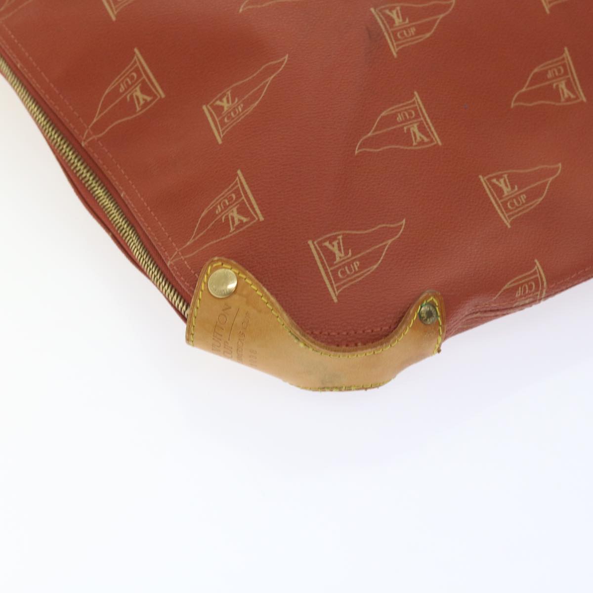 LOUIS VUITTON LV Cup Garment Cover Red Aboganie LV Auth 54415