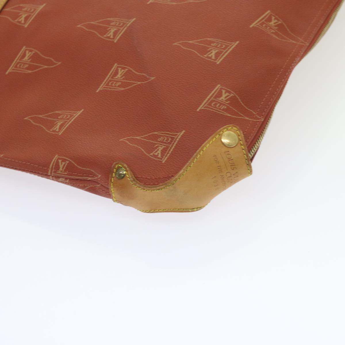 LOUIS VUITTON LV Cup Garment Cover Red Aboganie LV Auth 54415