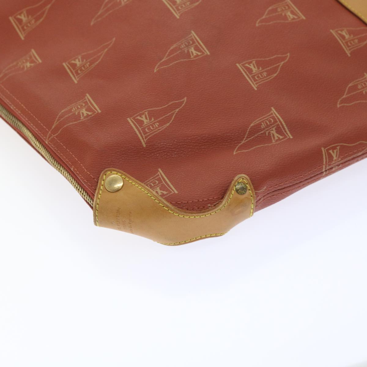 LOUIS VUITTON LV Cup Garment Cover Red Aboganie LV Auth 54415