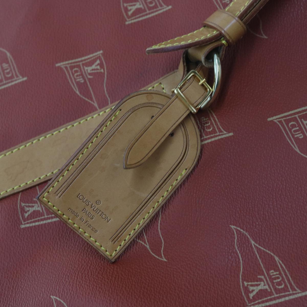 LOUIS VUITTON LV Cup Garment Cover Red Aboganie LV Auth 54415