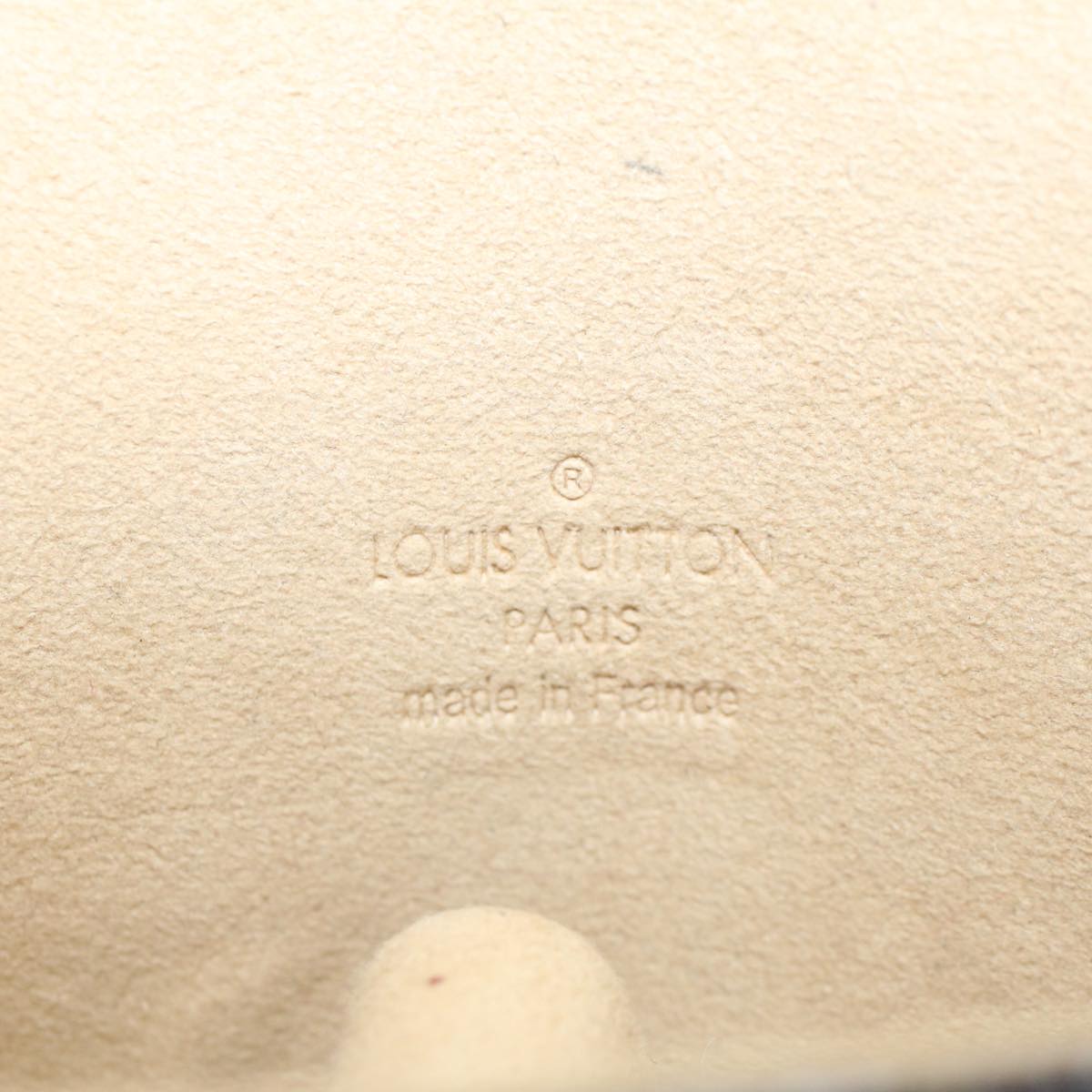 LOUIS VUITTON Monogram Pochette lagoon Glasses Case M60008 LV Auth 54437