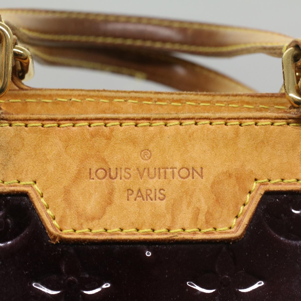 LOUIS VUITTON Monogram Vernis Blair PM Hand Bag Rouge Favist M91622 Auth 54470