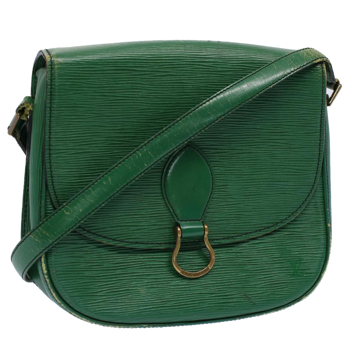 LOUIS VUITTON Epi Saint Cloud GM Shoulder Bag Green M52194 LV Auth 54543