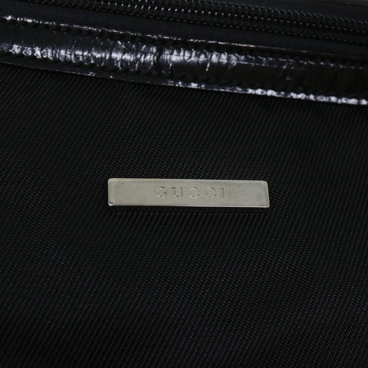 GUCCI Shoulder Bag Canvas Black Auth 54547