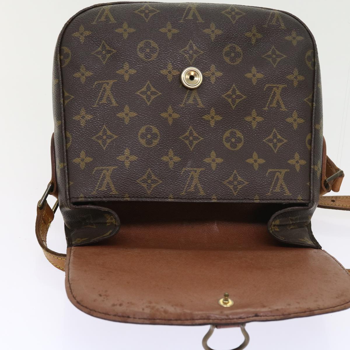 LOUIS VUITTON Monogram Saint Cloud GM Shoulder Bag M51242 LV Auth 54586