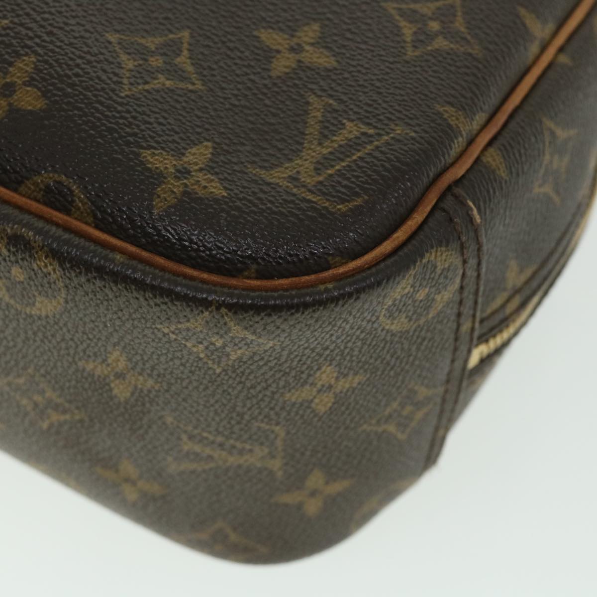 LOUIS VUITTON Monogram Trouville Hand Bag M42228 LV Auth 54597