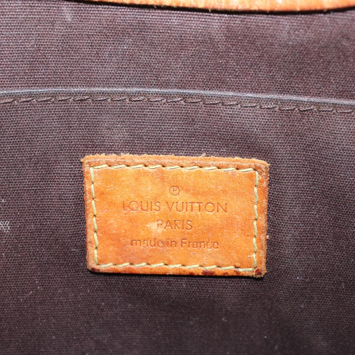 LOUIS VUITTON Monogram Vernis Roxbury Drive Hand Bag Amarante M91995 Auth 54603