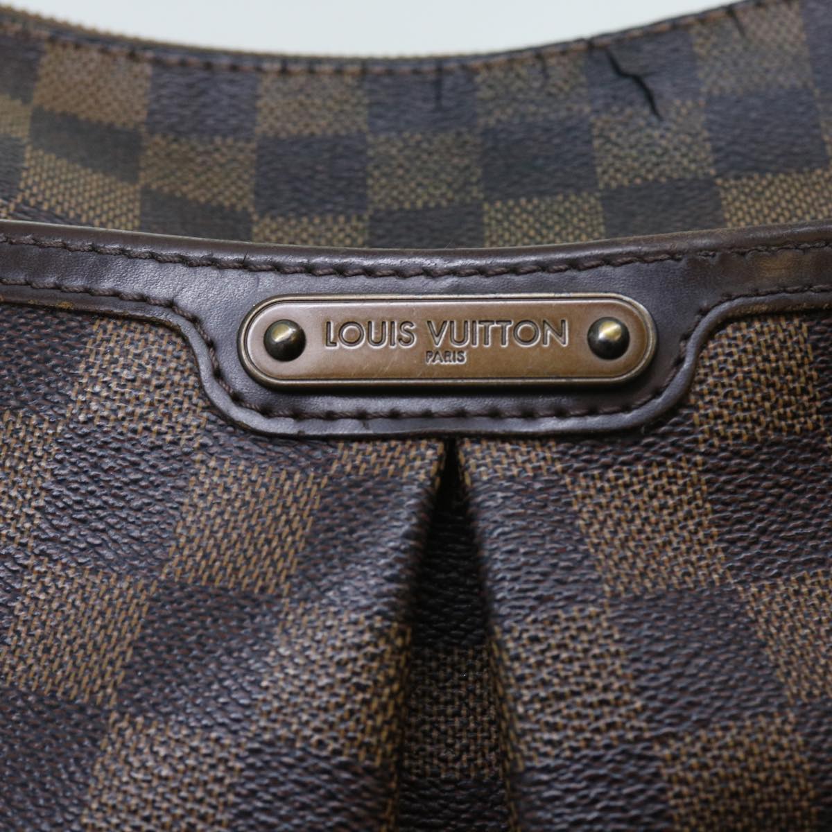 LOUIS VUITTON Damier Ebene Bloomsbury PM Shoulder Bag N42251 LV Auth 54641