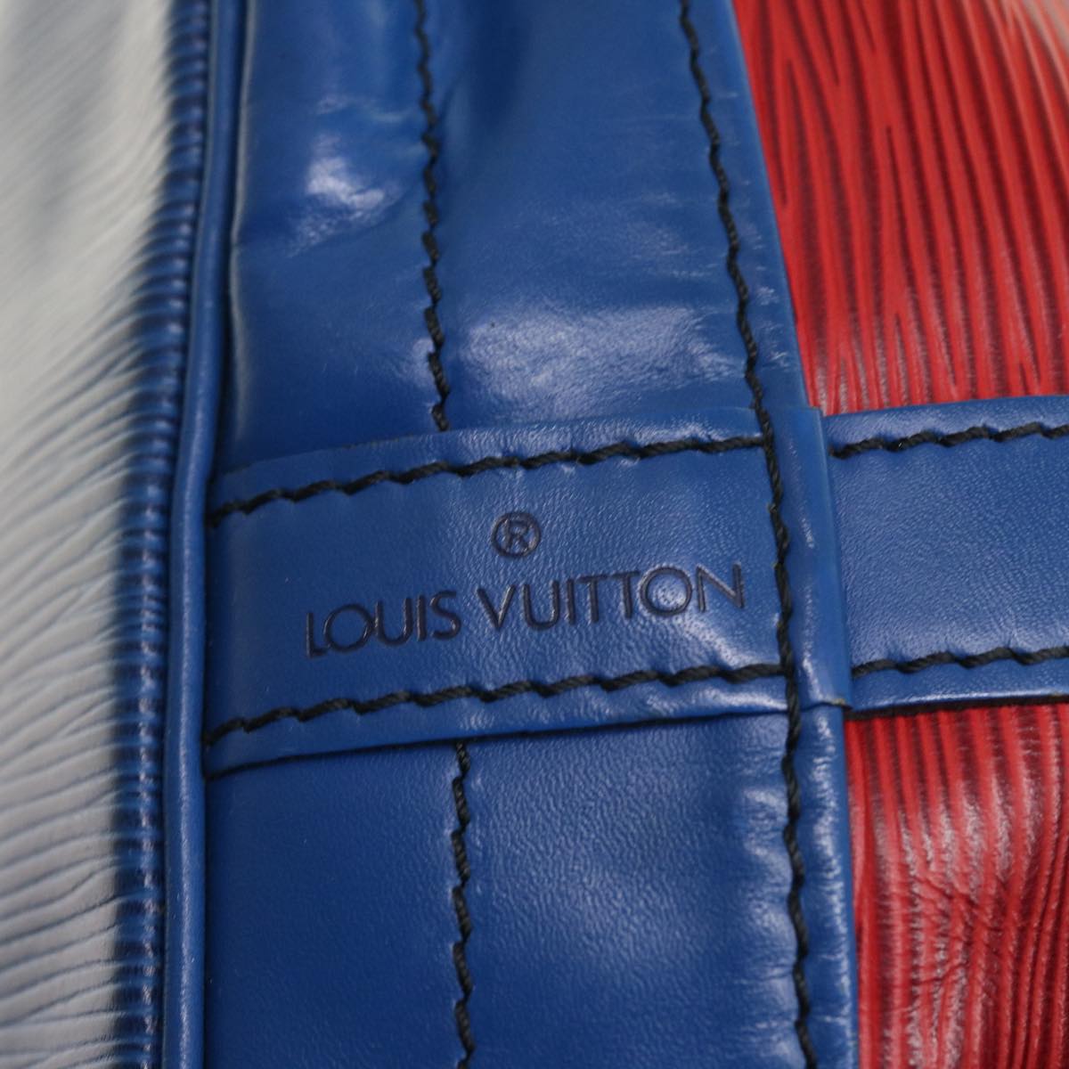 LOUIS VUITTON Epi Noe Shoulder Bag Bicolor Red Blue M44084 LV Auth 54645