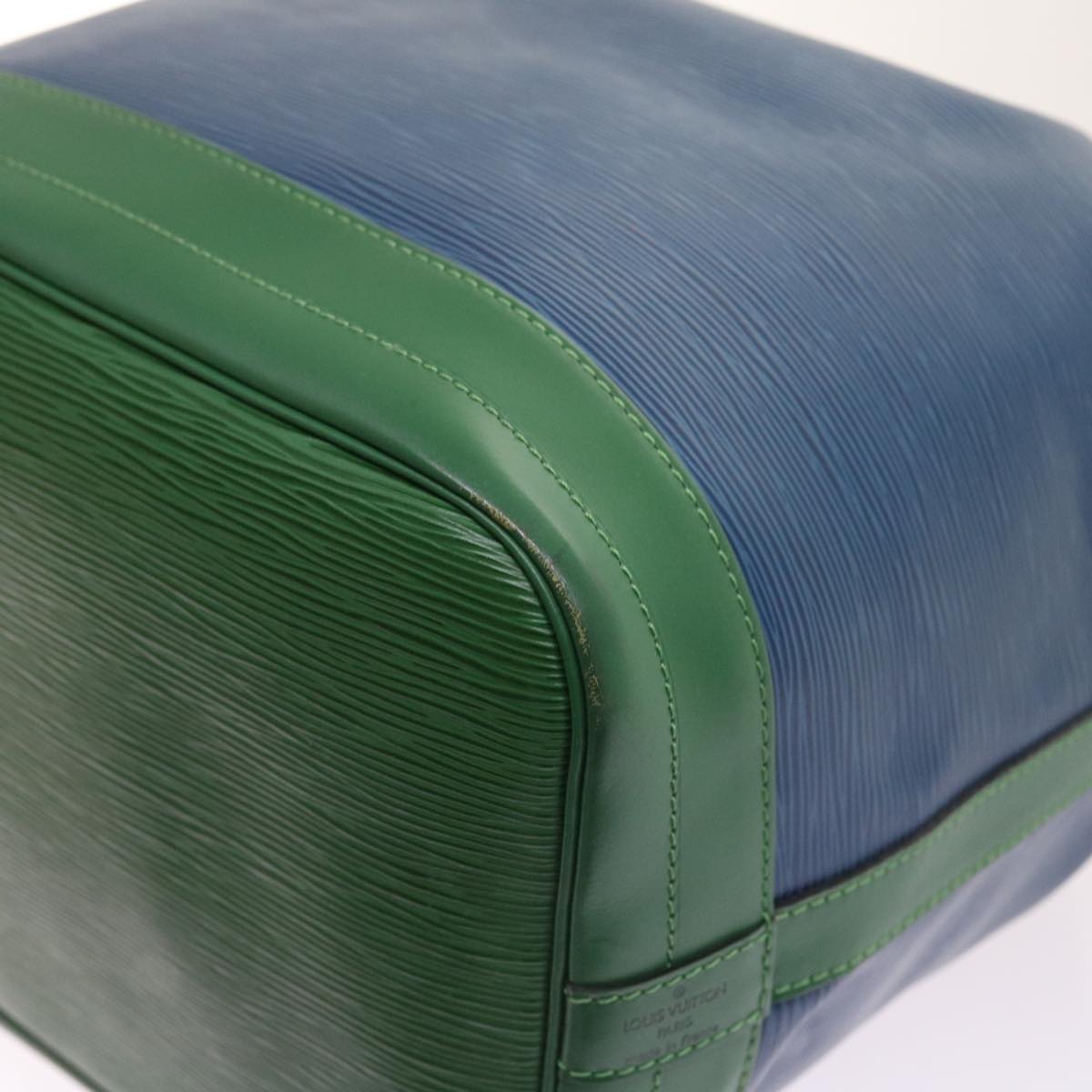 LOUIS VUITTON Epi Bicolor Noe Shoulder Bag Green Blue M44044 LV Auth 54646