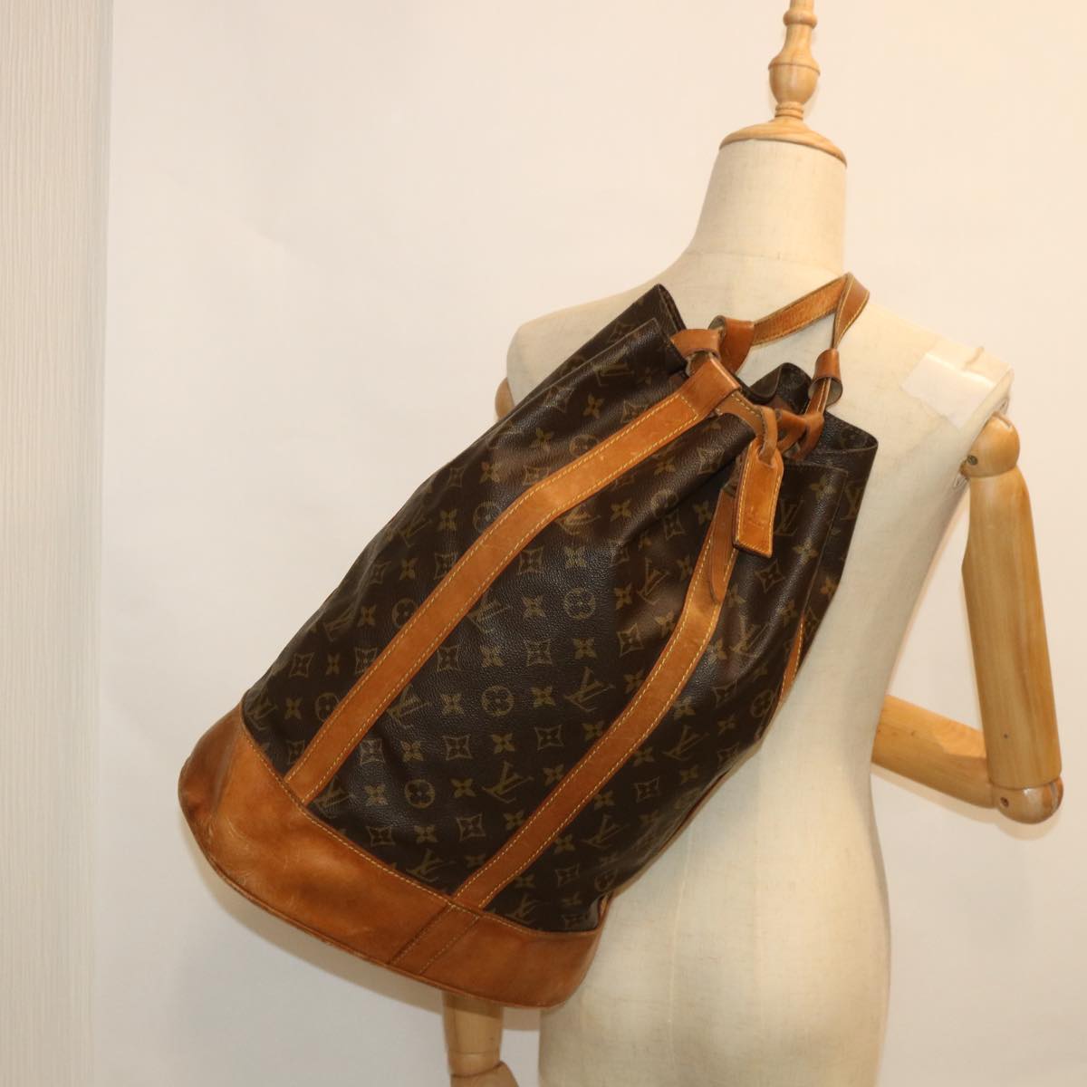 LOUIS VUITTON Monogram Randonnee GM Shoulder Bag M42244 LV Auth 54662