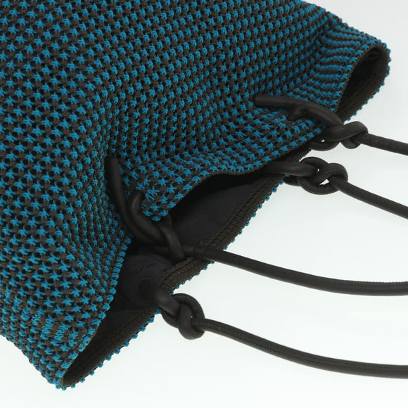 BOTTEGAVENETA Handtasche Nylon Blau Original 54714