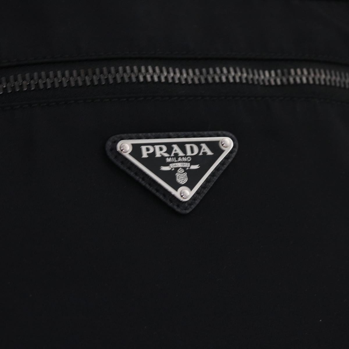 PRADA Shoulder Bag Nylon Black Auth 54765