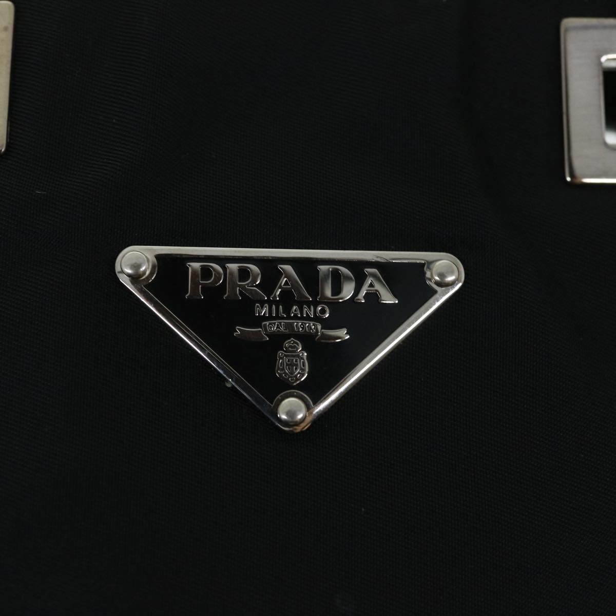 PRADA Shoulder Bag Nylon Black Auth 54783