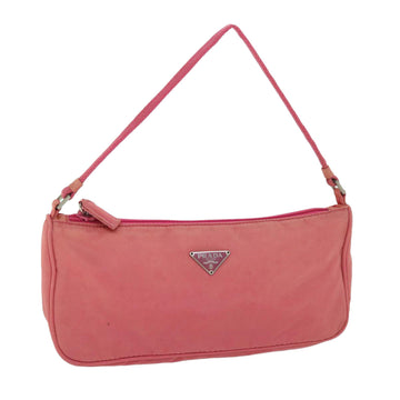 PRADA Accessory Pouch Nylon Pink Auth 54784