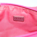 PRADA Accessory Pouch Nylon Pink Auth 54784-18