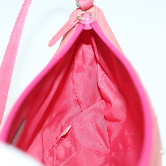 PRADA Accessory Pouch Nylon Pink Auth 54784