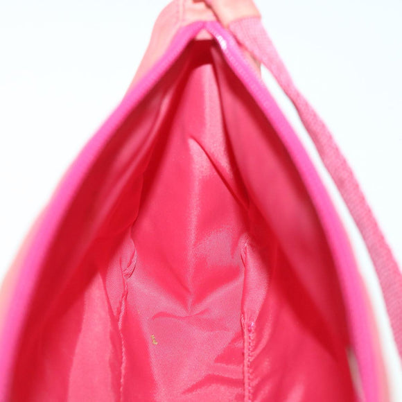 PRADA Accessory Pouch Nylon Pink Auth 54784