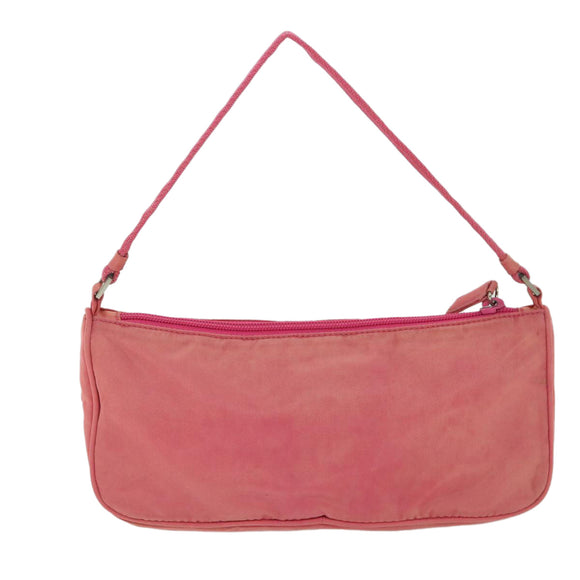 PRADA Accessory Pouch Nylon Pink Auth 54784