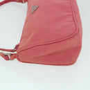 PRADA Accessory Pouch Nylon Pink Auth 54784-4