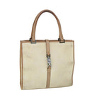 GUCCI GG Canvas Jackie Hand Bag Beige Brown Auth 54800-1