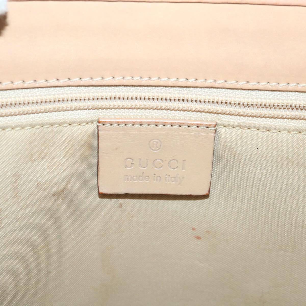 GUCCI GG Canvas Jackie Hand Bag Beige Brown Auth 54800