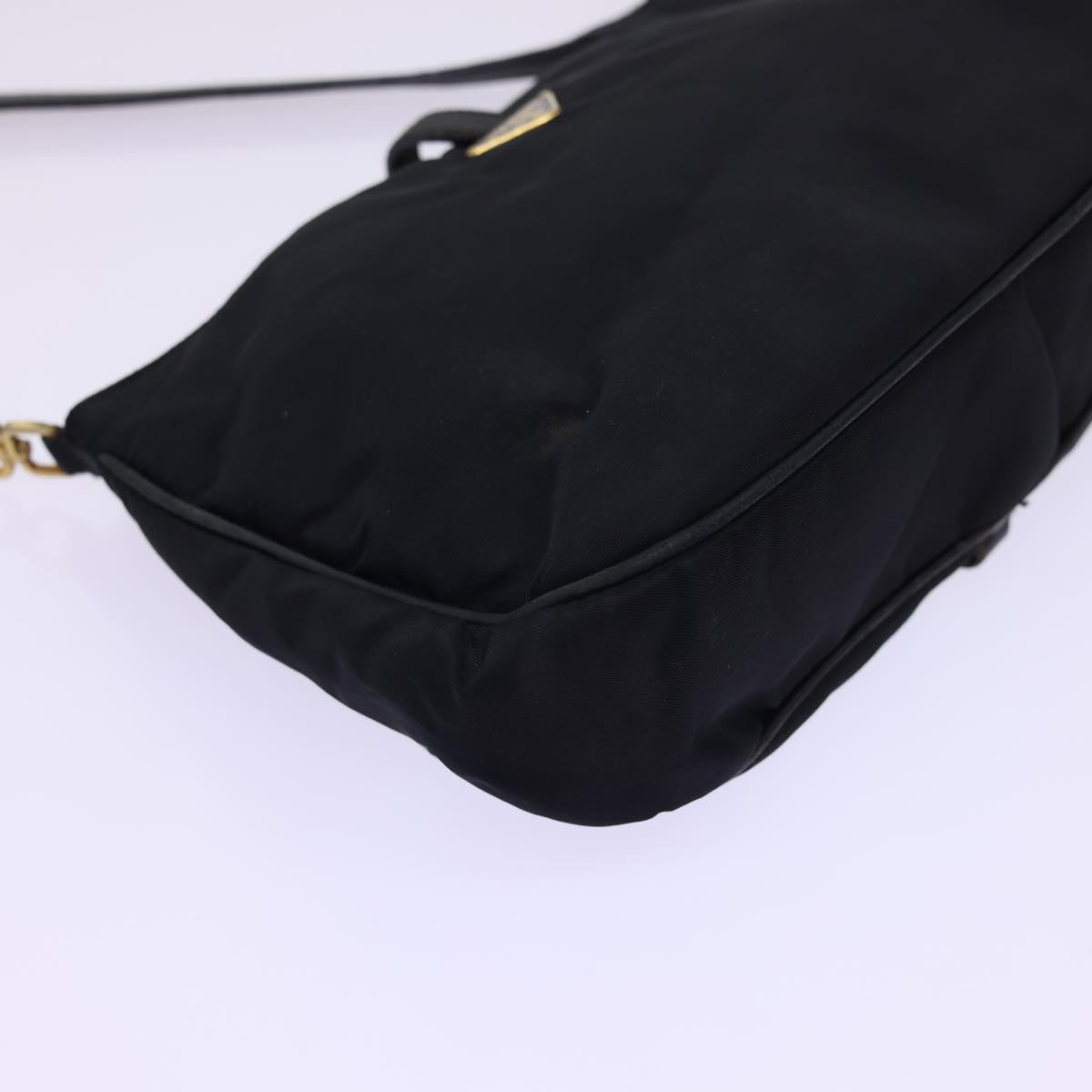 PRADA Shoulder Bag Nylon Black Auth 54819