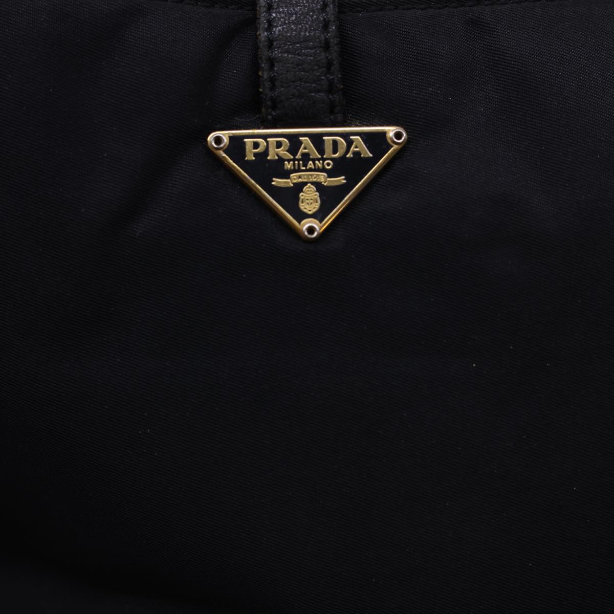 PRADA Shoulder Bag Nylon Black Auth 54819