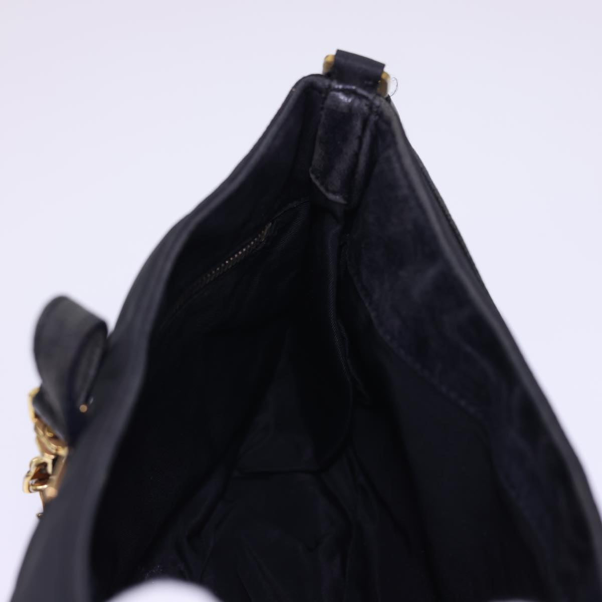 PRADA Shoulder Bag Nylon Black Auth 54819