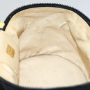 FENDI Vanity Cosmetic Pouch Canvas Black Auth 54858-19