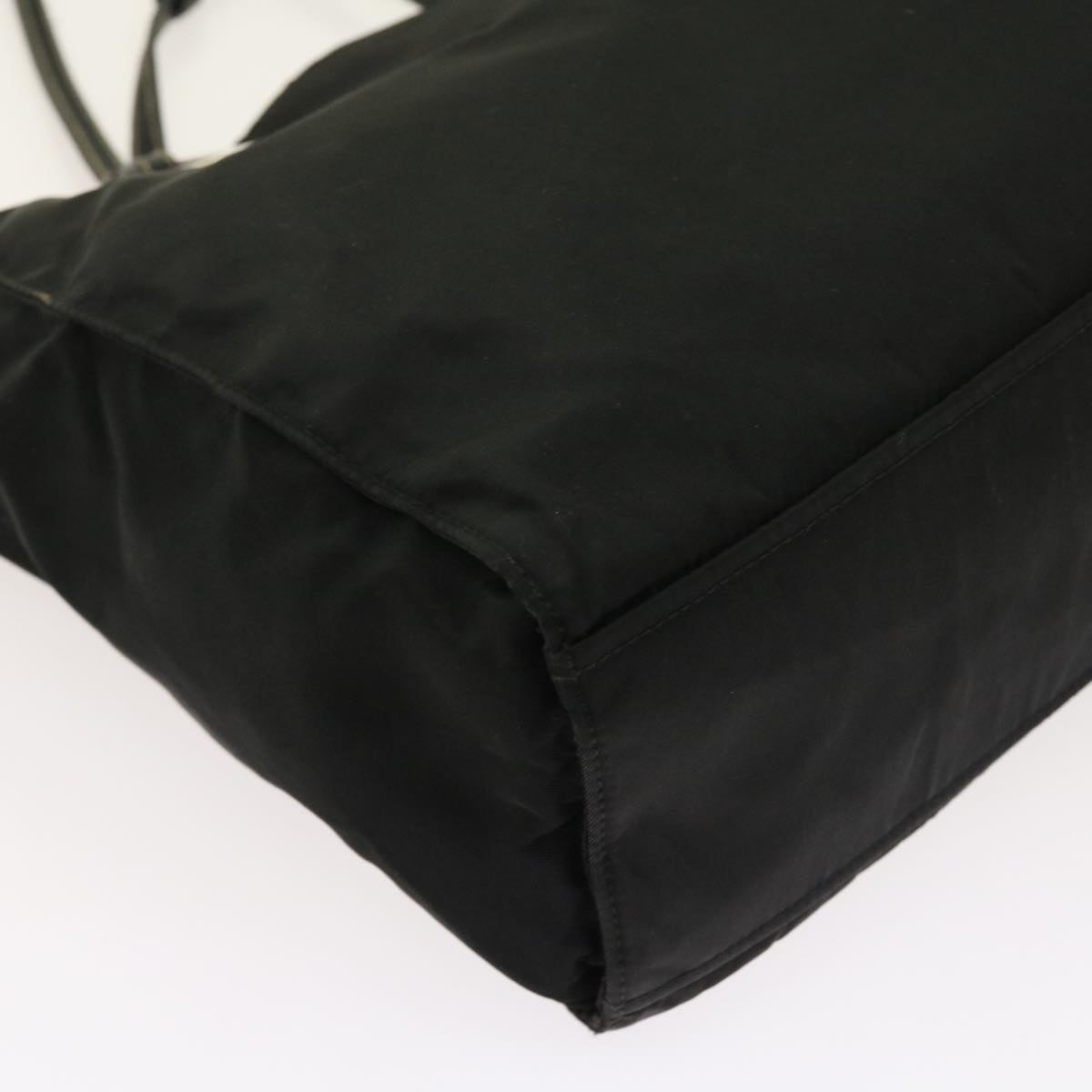 PRADA Tote Bag Nylon Black Auth 54859