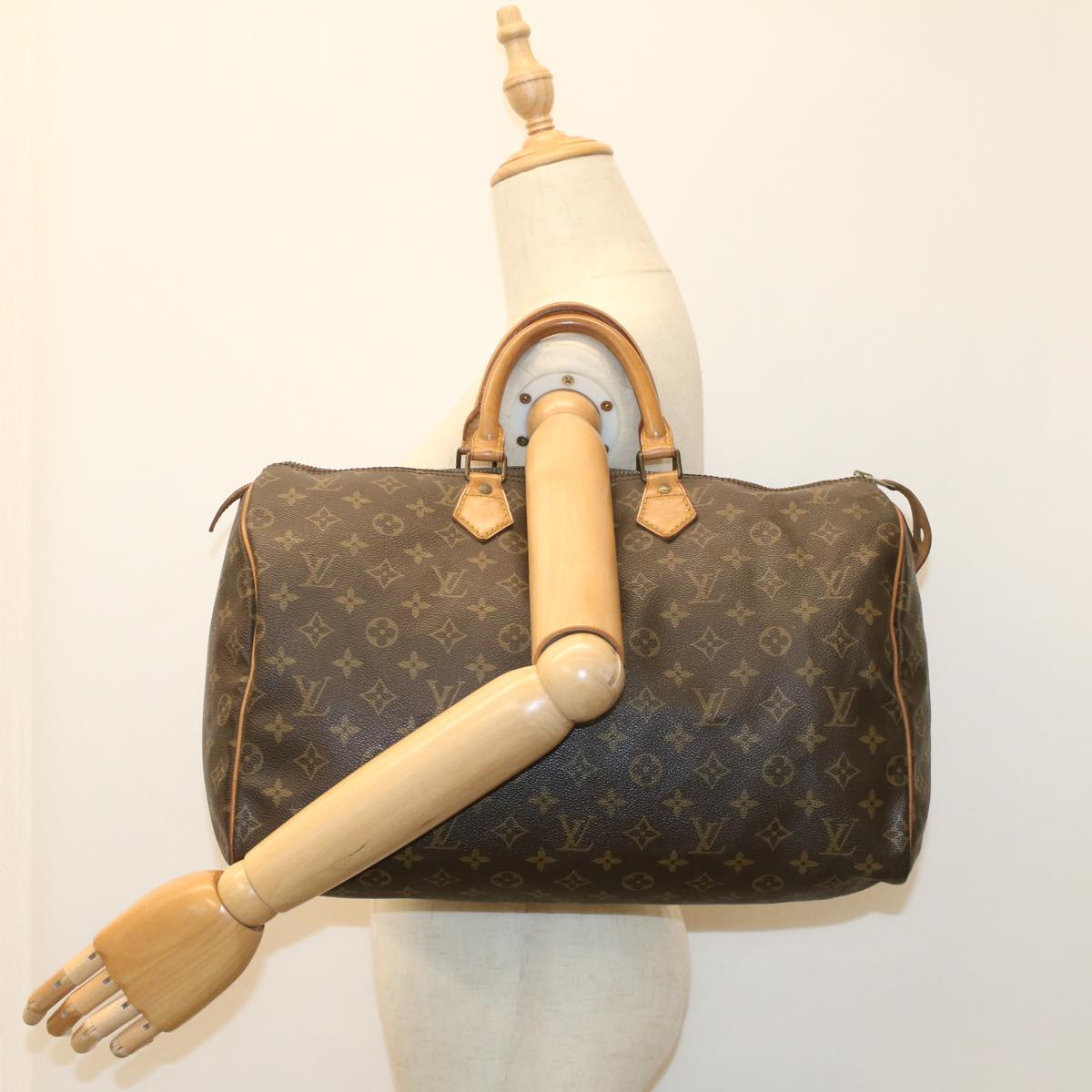 LOUIS VUITTON Monogram Speedy 40 Hand Bag Vintage M41522 LV Auth 54867