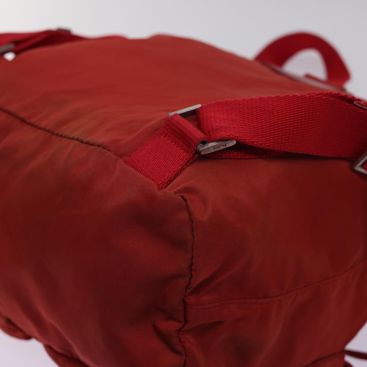 PRADA Backpack Nylon Red Auth 54890