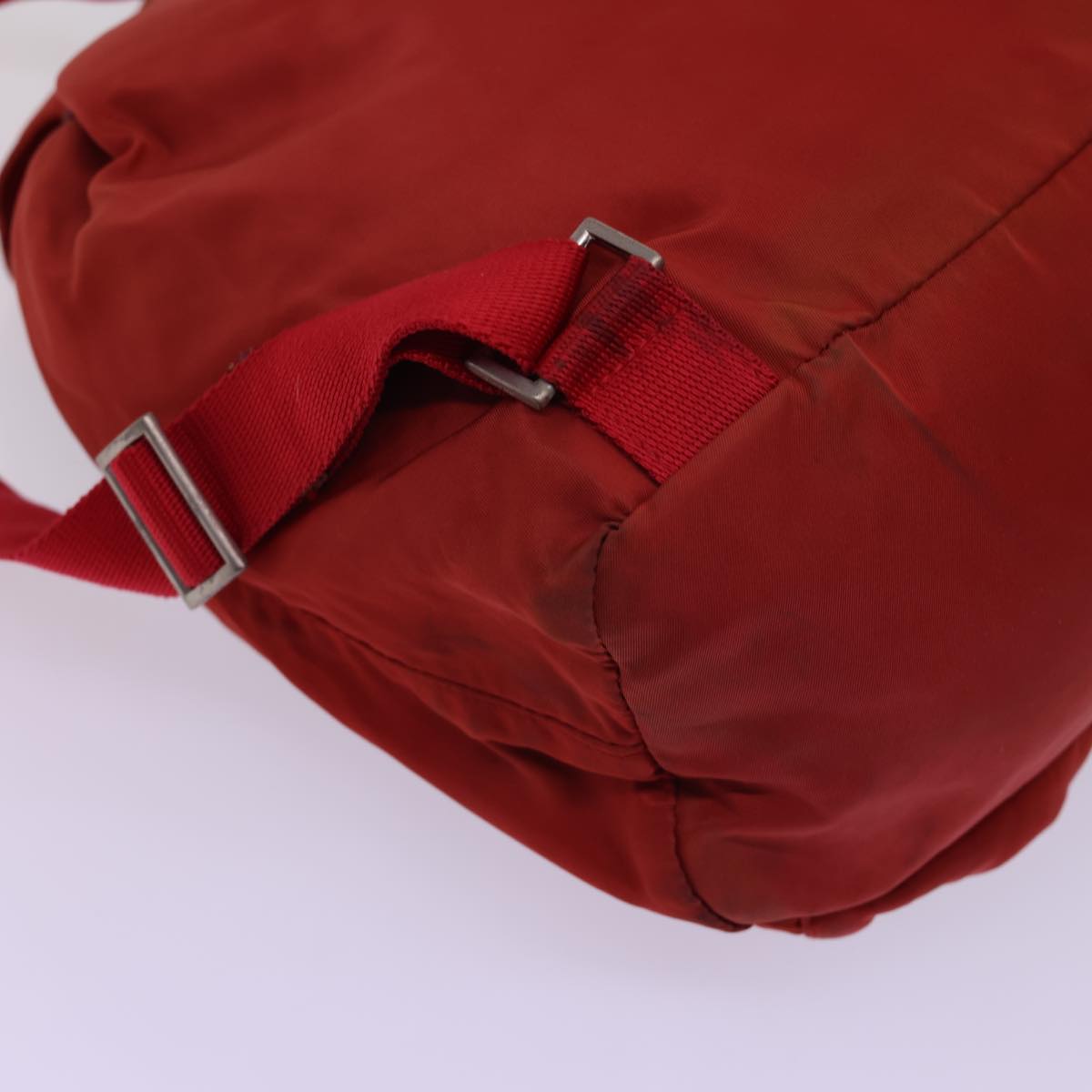 PRADA Backpack Nylon Red Auth 54890