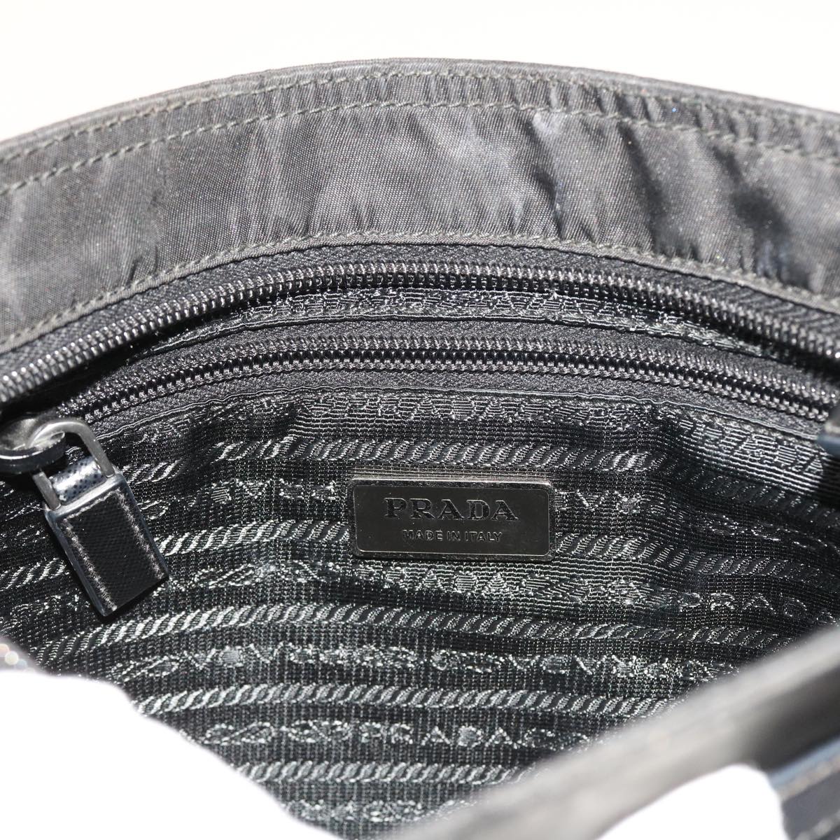 PRADA Shoulder Bag Nylon Black Auth 54918