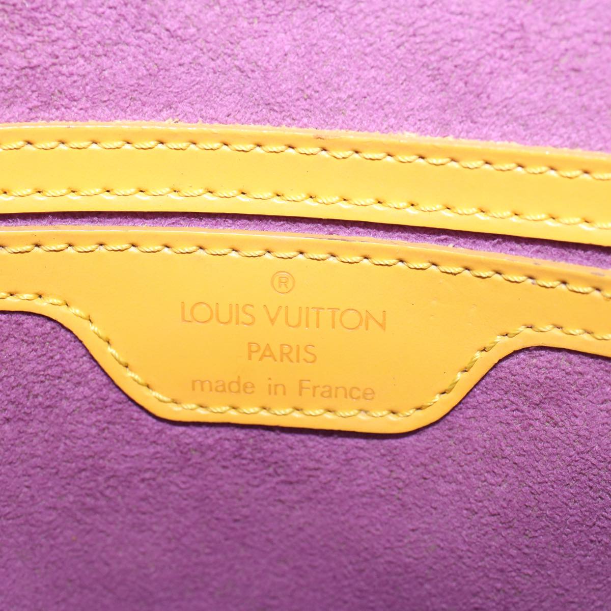 LOUIS VUITTON Epi Saint Jacques Hand Bag Yellow M52279 LV Auth 54922