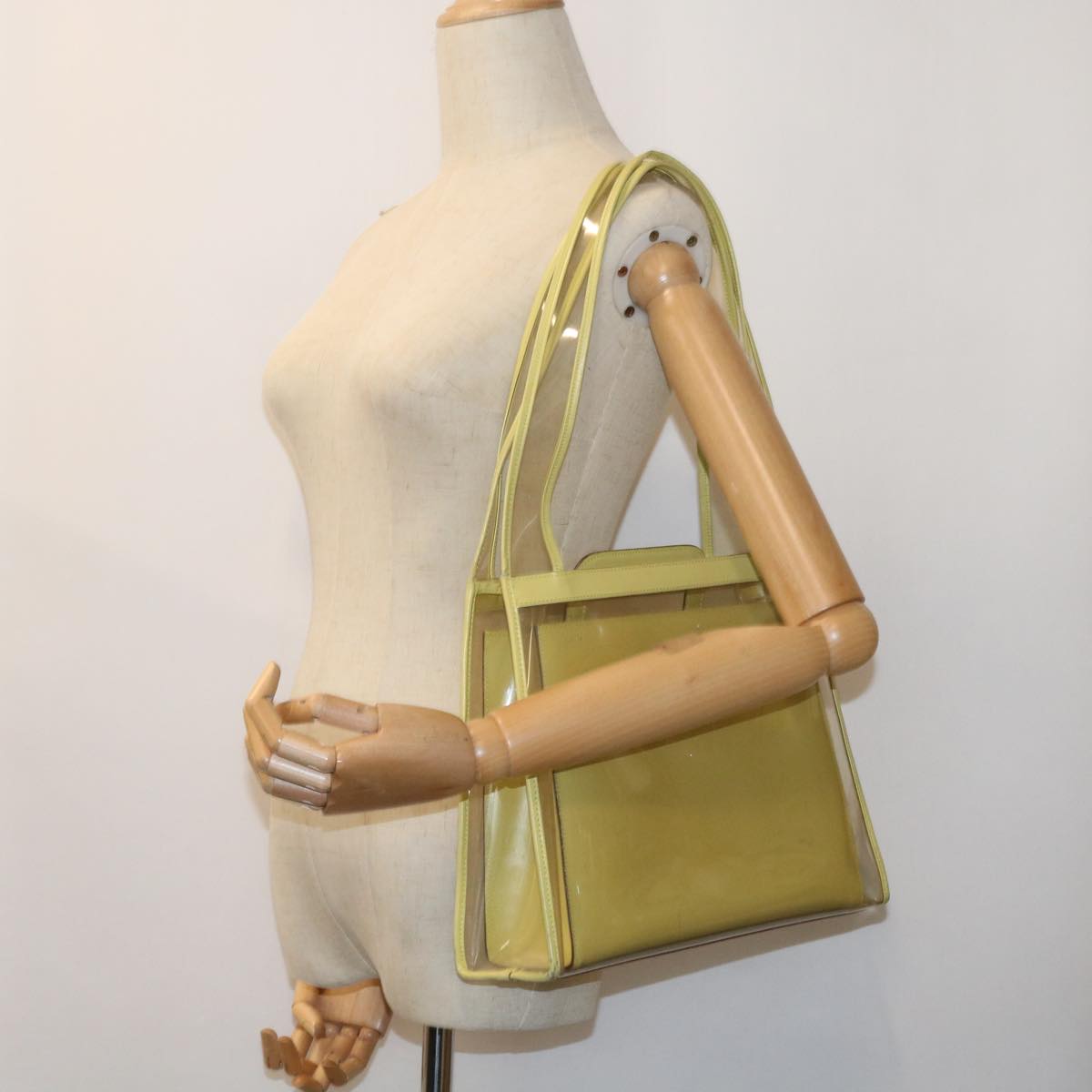 GUCCI Shoulder Bag Vinyl Yellow 001.2058.1773.5 Auth 54968