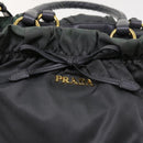 PRADA Hand Bag Nylon 2way Gray Auth 54970-19